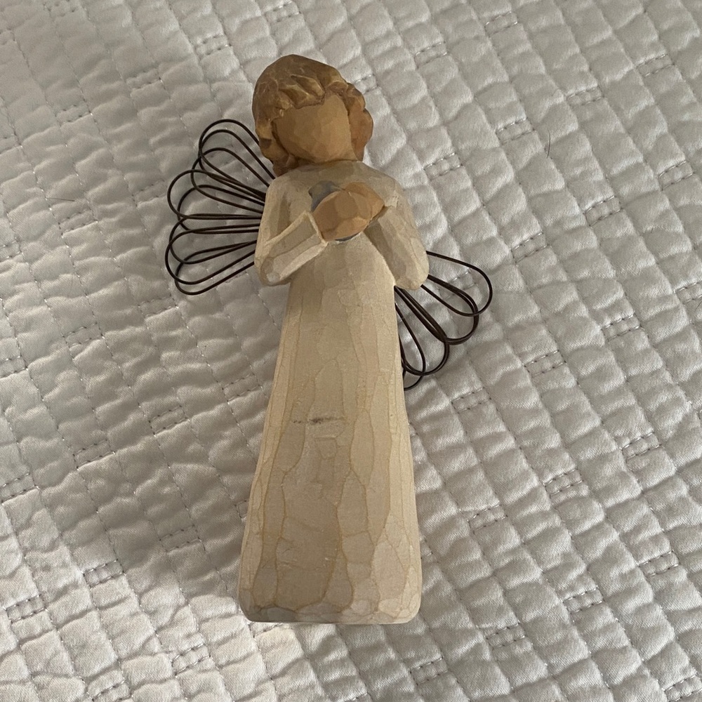 Willow Tree Cream and Brown Angel Figurine
